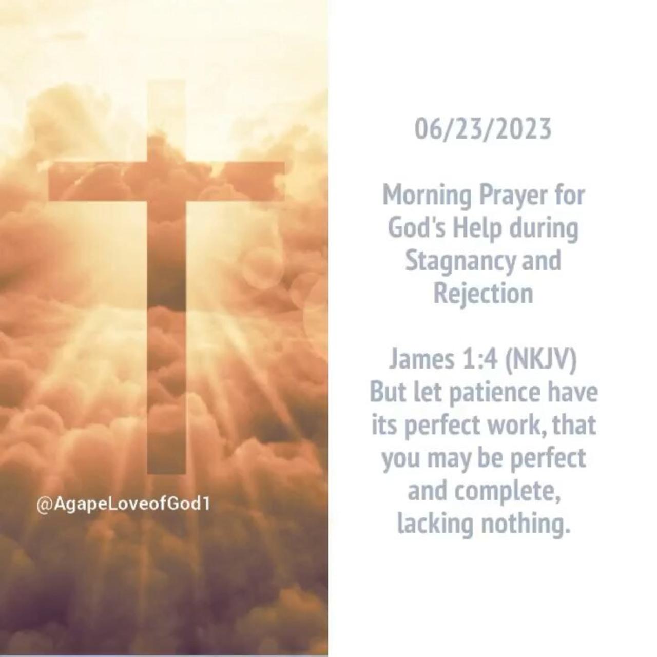 Daily Morning Prayer for God's Help during Stagnancy and Rejection #Shorts