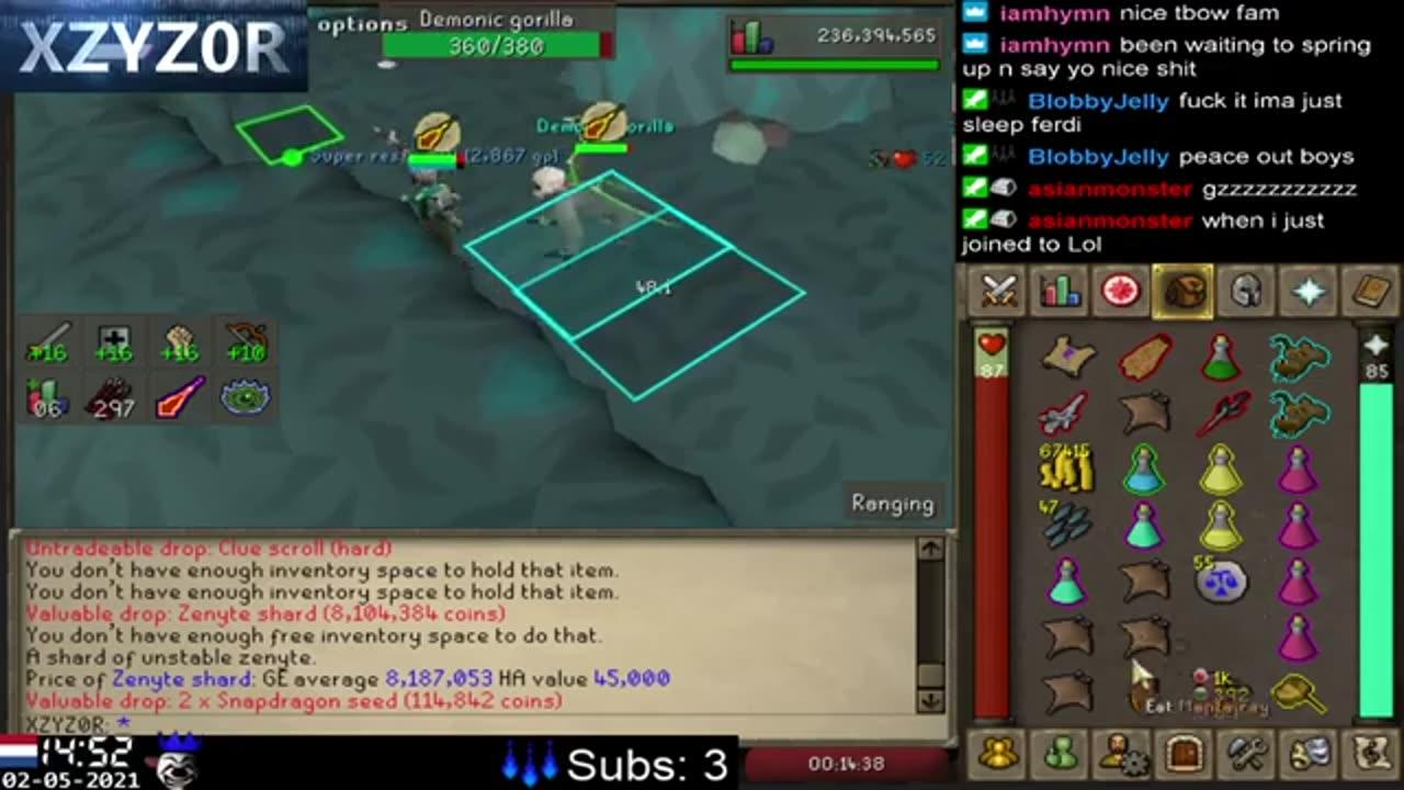 Zenyte Shard with the Tbow rebuild :D