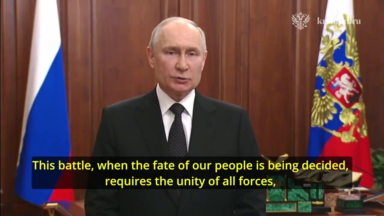 June 24: Putin speaks after the 50,000 strong mercenary group Wagner PMC revolts..