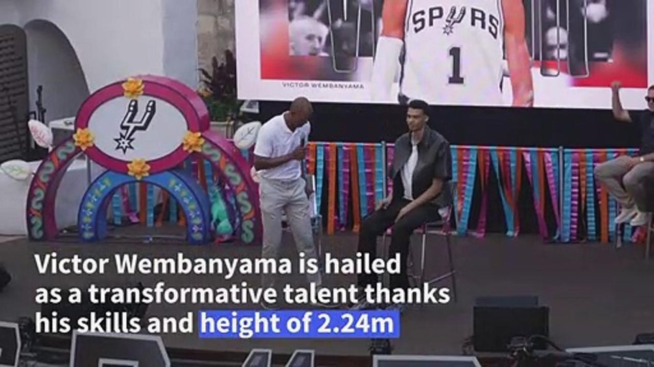 San Antonio Spurs introduce No. 1 NBA draft pick Victor Wembanyama