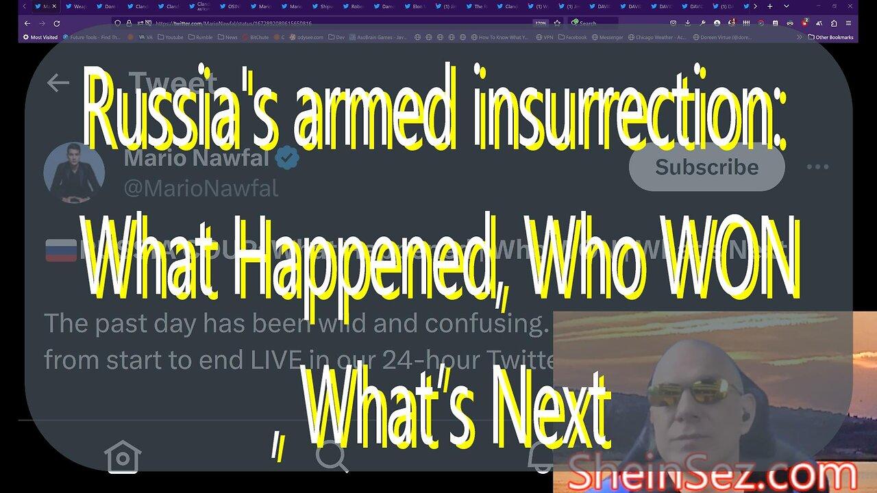 Russia's armed insurrection: What Happened, Who WON, What’s Next -SheinSez 210