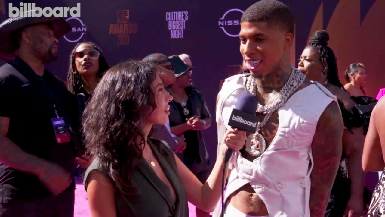 NLE Choppa Talks About How Busta Rhymes & Tupac Influenced Him & More | BET Awards 2023