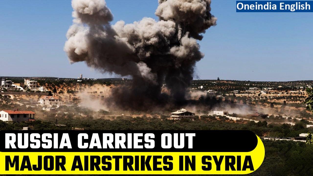 Russian warplanes hit vegetable market in Syria’s Idlib, at least a dozen killed | Oneindia News