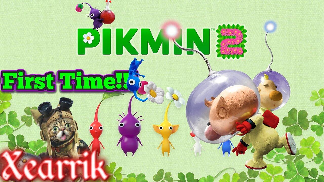 Pikmin 2! My First Playthrough Ever! A Cat Plays Pikmin 2