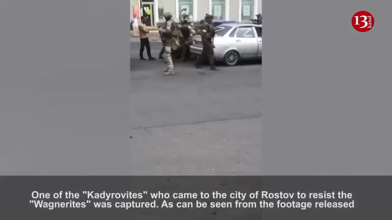 Wagner' soldiers disarmed and captured “Kadyrovites' who entered Rostov