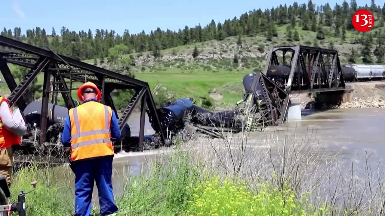 Montana bridge collapse sends tank cars into Yellowstone River