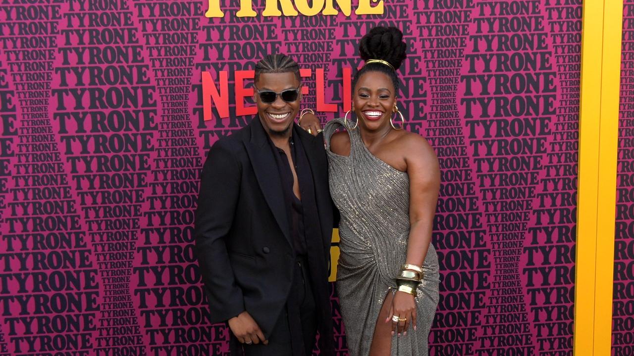 John Boyega and Teyonah Parris attend Netflix's 'They Cloned Tyrone' premiere in Los Angeles