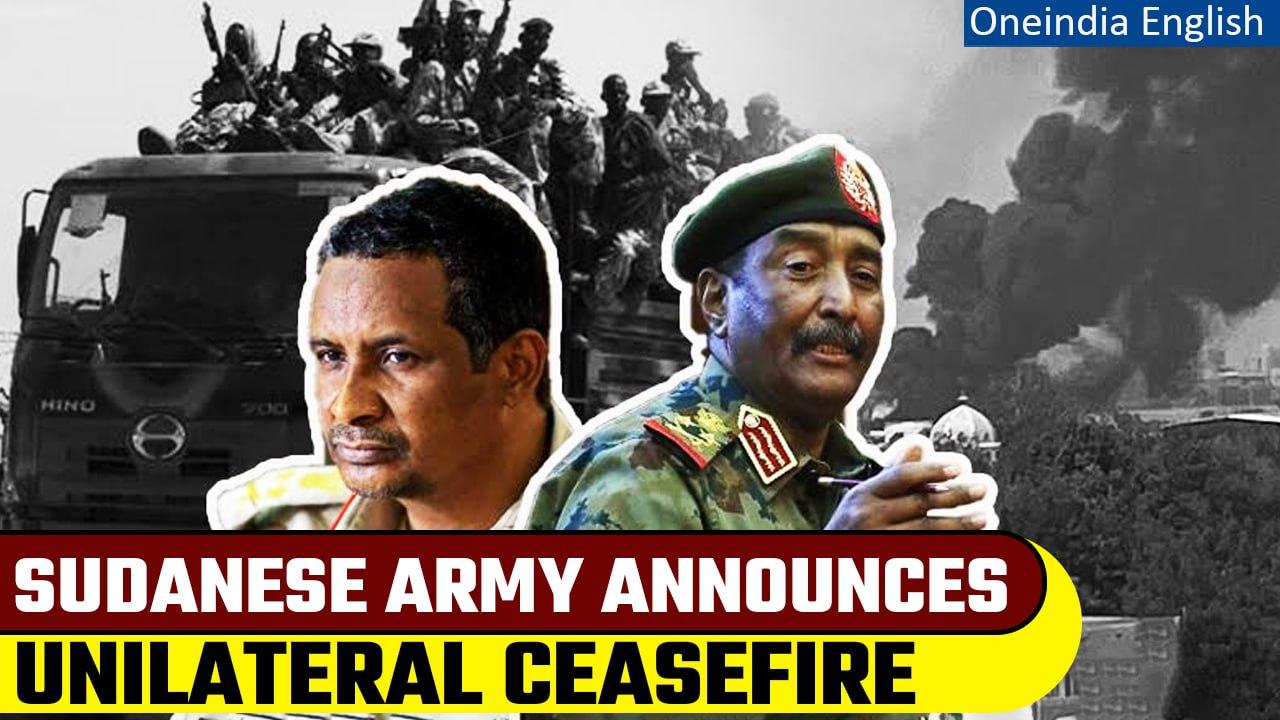 Sudan's Burhan: Sudanese army announces 'unilateral' ceasefire on first day of Eid | Oneindia News