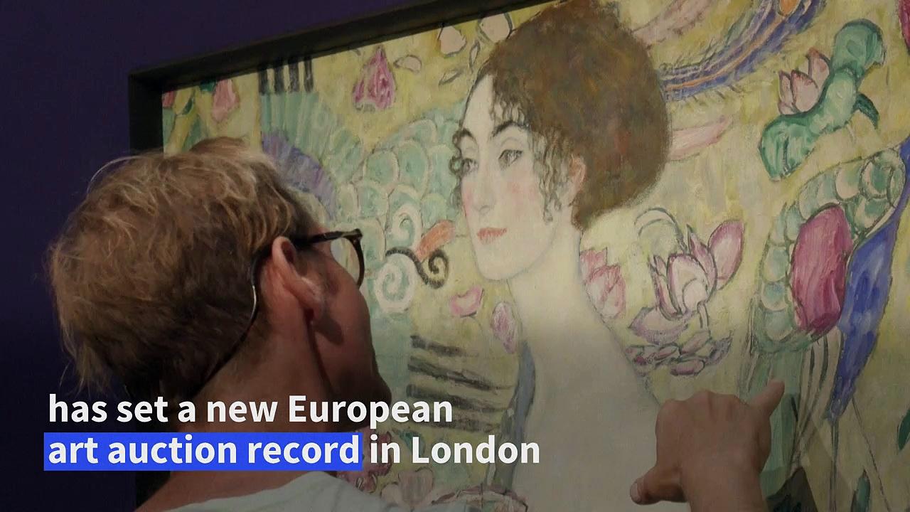 Klimt's last portrait sets European record in £74 million auction