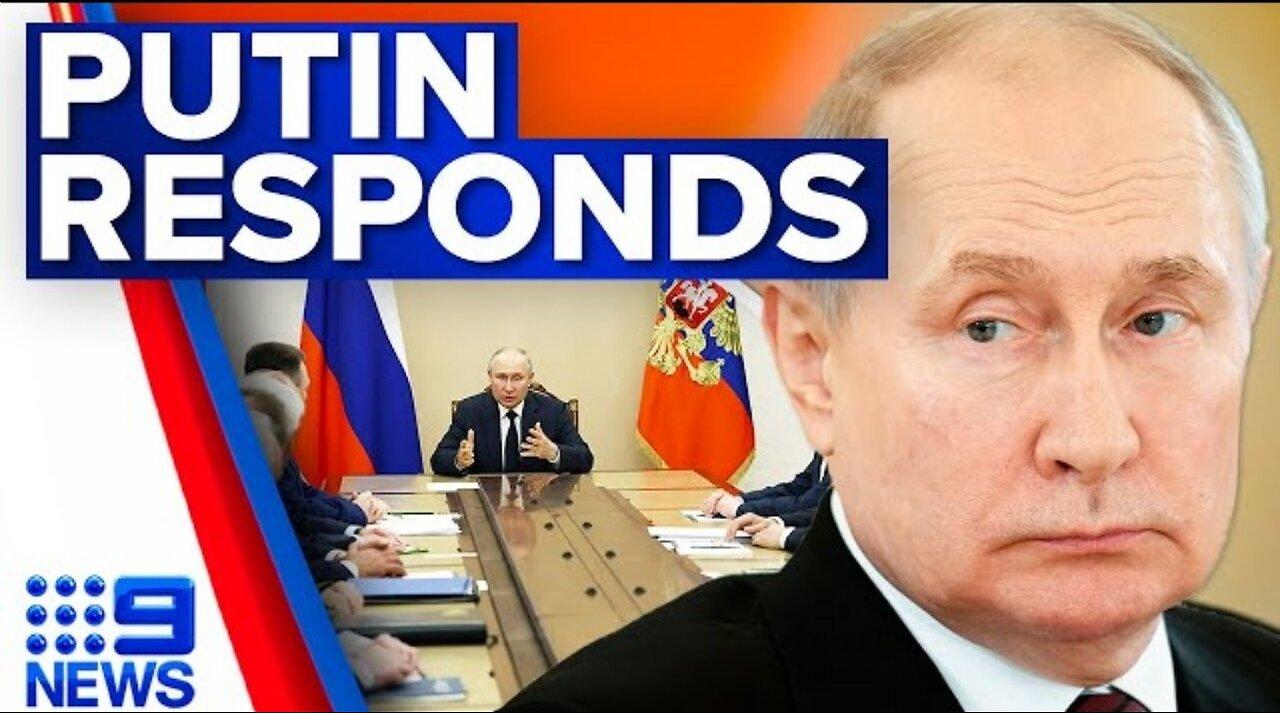 President Vladimir Putin speaks to divided Russia | 9 News Australia