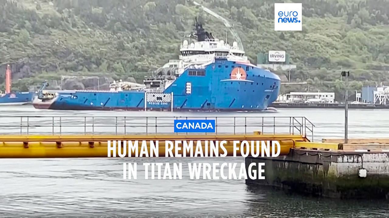 Presumed human remains found from the Titan submersible debris, US Coast Guard says