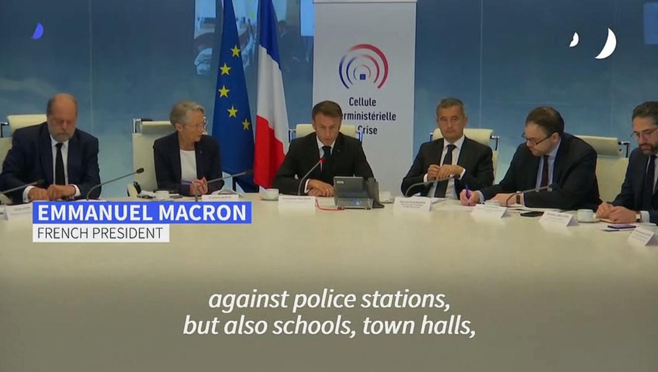 Macron says riots over police shooting of teen 'unjustifiable'