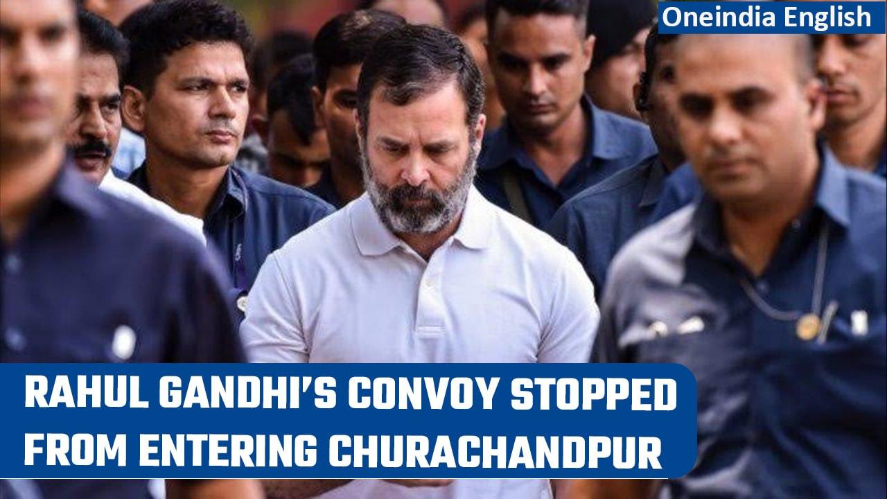 Manipur: Congress leader Rahul Gandhi’s convoy stopped on the way to Churachandpur | Oneindia