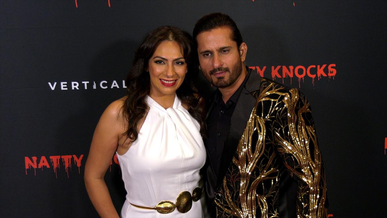 Amit Sarin 'Natty Knocks' Los Angeles Premiere Red Carpet with Vineesha Arora-Sarin