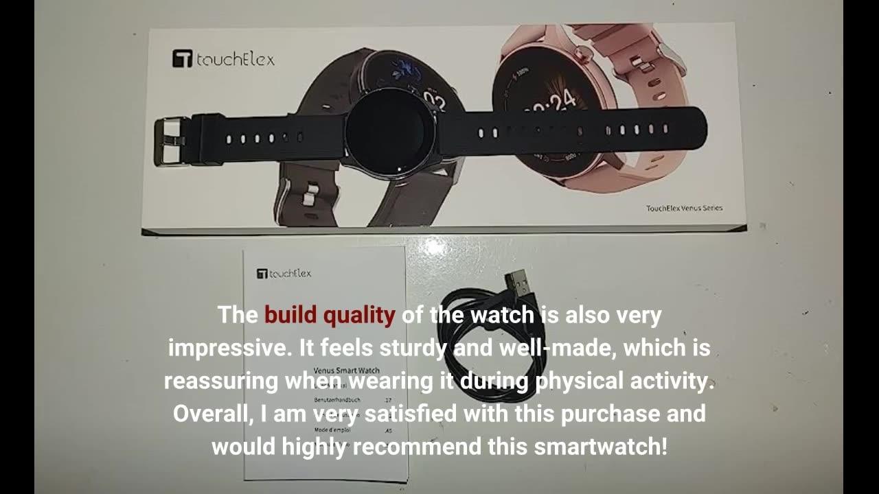 Smart Watch for Men Women Quick Text Reply 1.2" AMOLED Always-on Display for Android Phones and iOS