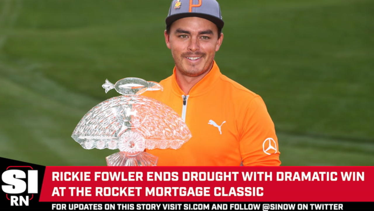 Rickie Fowler Wins at Rocket Mortgage Classic After 1,610-Day Drought