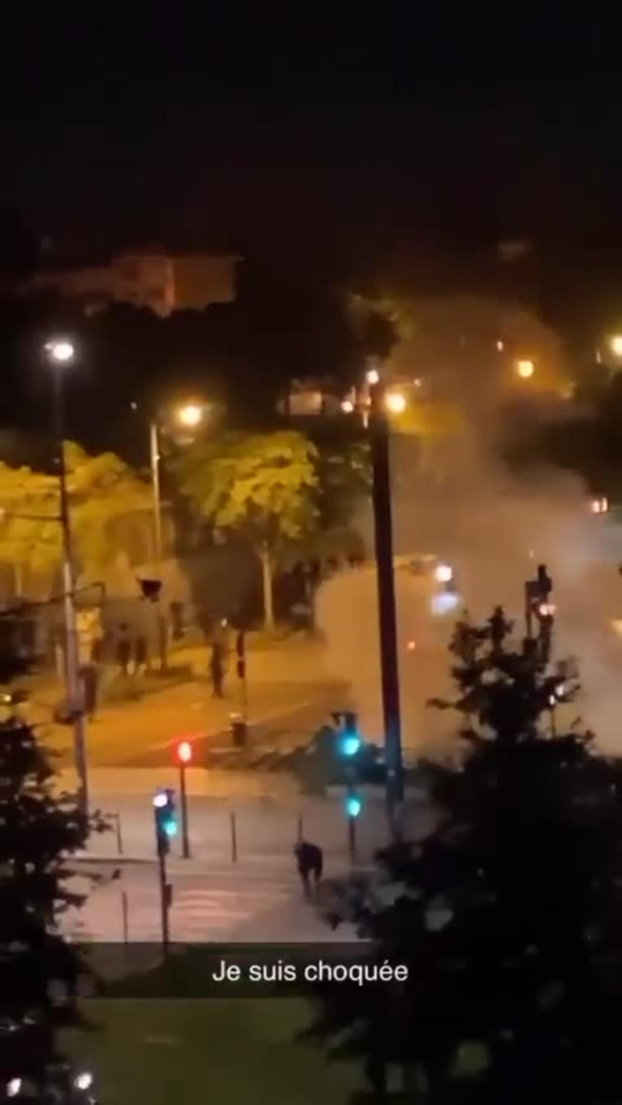 Rioters fire an rocket propelled grenade at a French police station. If this is not civil war,