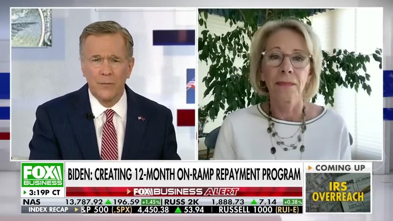 Betsy DeVos: Biden's student loan handout was an 'attempt to buy votes'