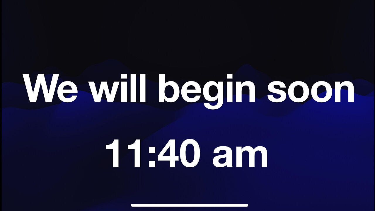 John 9, Are You Blind Also, Second service