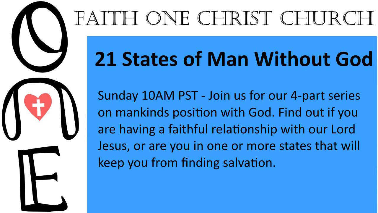 21 States of Man without God (Part 1)
