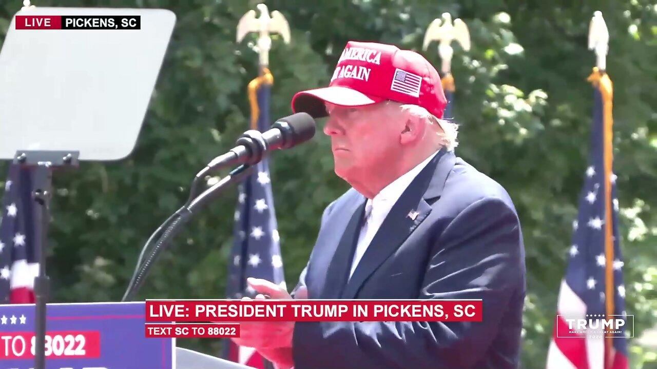 President Trump: Powerful Patriotic Finale 'Make America Great Again' Rally Pickens, SC 07/01/2023