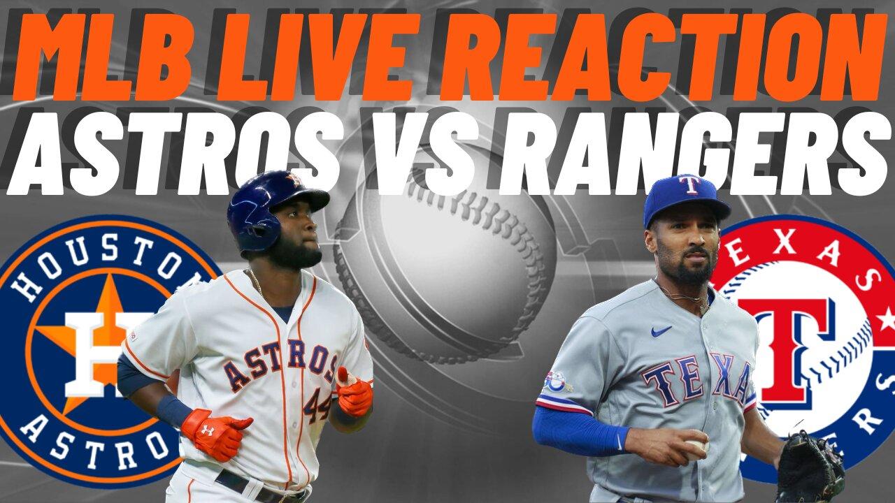 Houston Astros vs Texas Rangers Live Reaction | MLB LIVE | WATCH PARTY | Astros vs Rangers