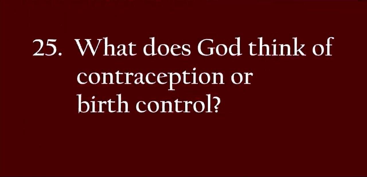 The Bible and Birth Control - One News Page VIDEO