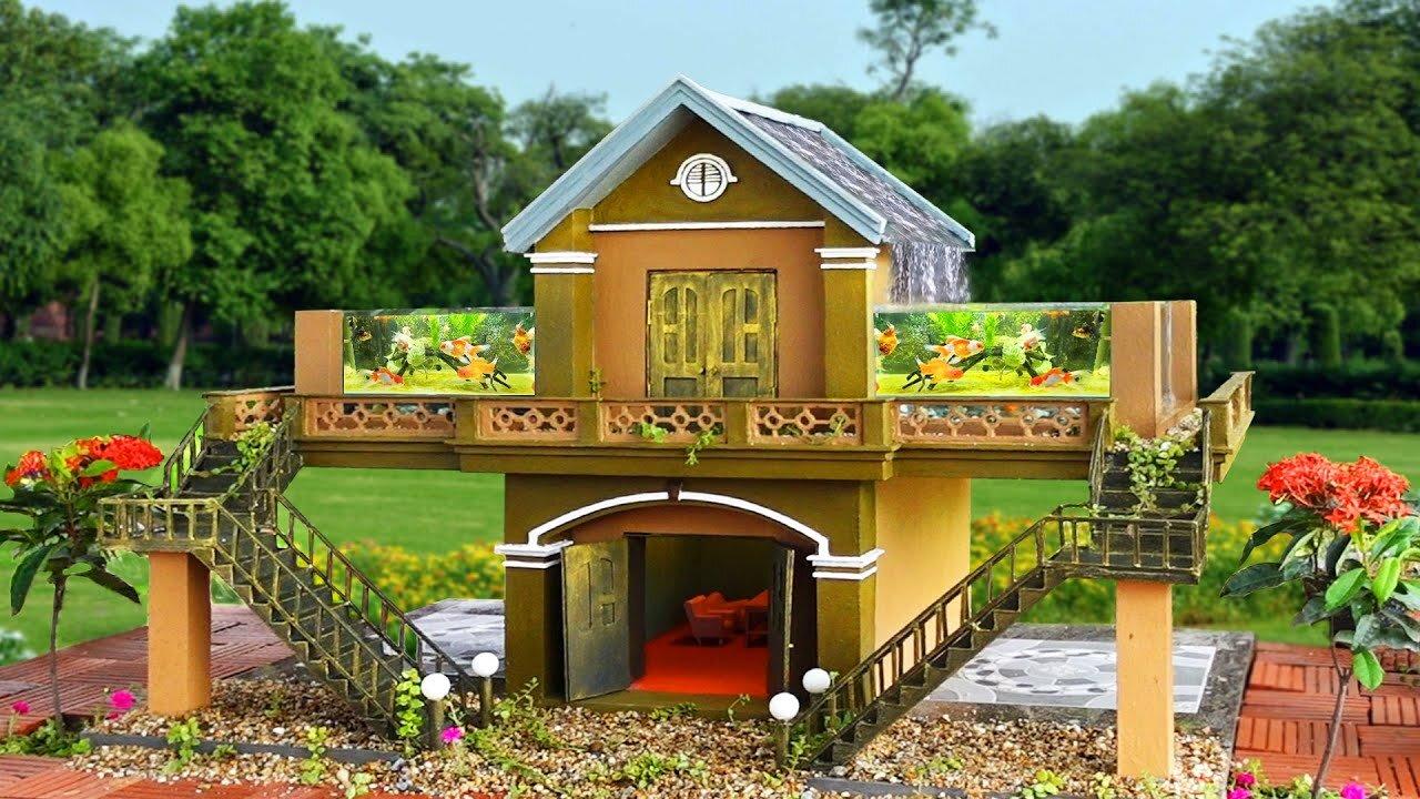 Make your garden extremely beautiful with a two -story aquarium house