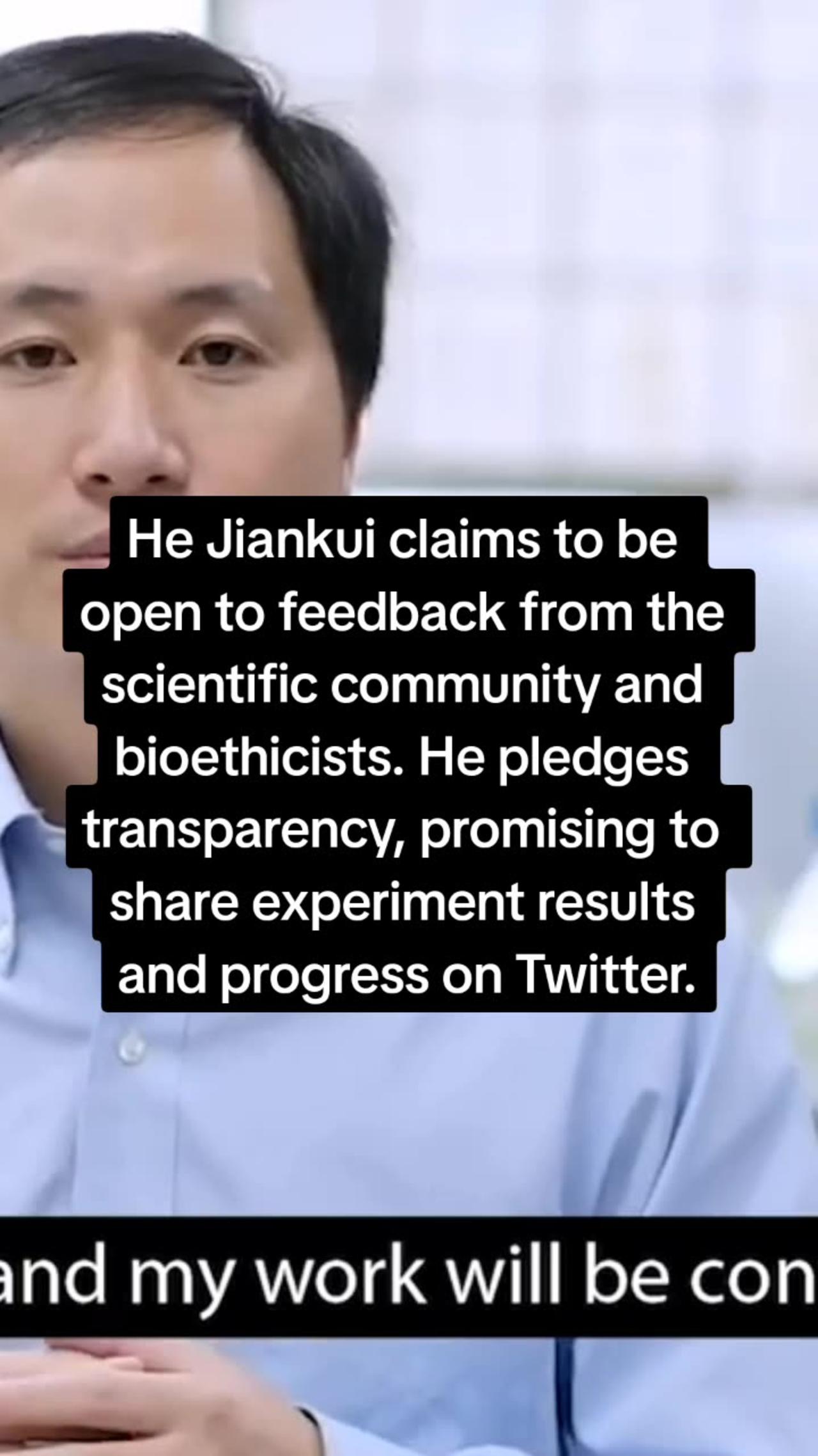 He Jiankui, the scientist behind the gene-edited babies is making waves again
