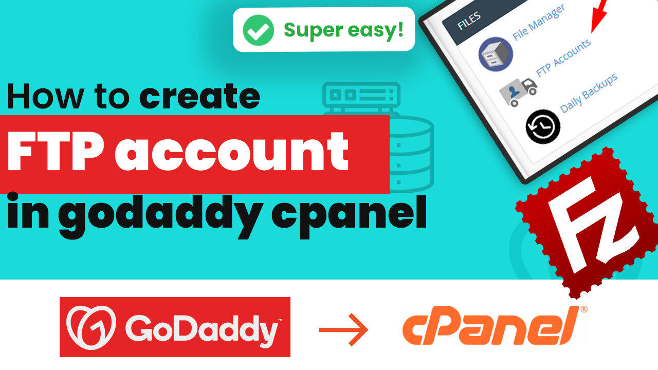 How to create ftp account in cPanel GoDaddy