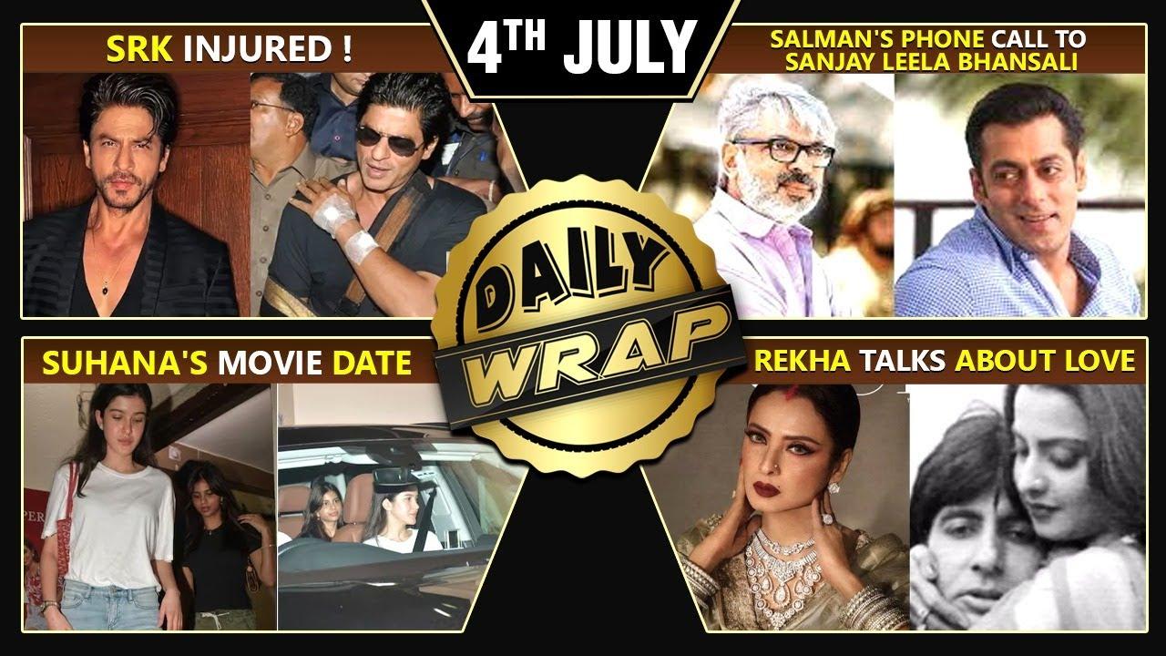 SRK's Nose Surgery, Salman's Phone Call To Sanjay Leela Bhansali, Rekha Talks About Love|Top 10 News