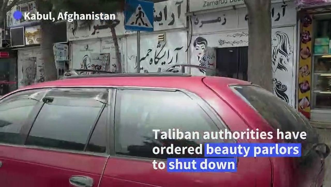 Afghan Taliban authorities order beauty parlor shutdown