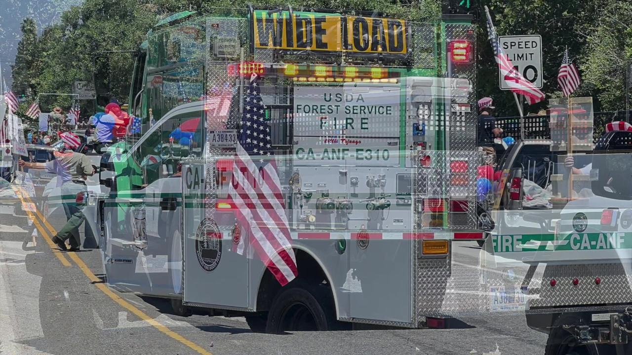 U.S. Forest Service - Angeles National Forest (ANF) Fire Rigs/Trucks/Dozer Parade 4TH OF JULY 2023