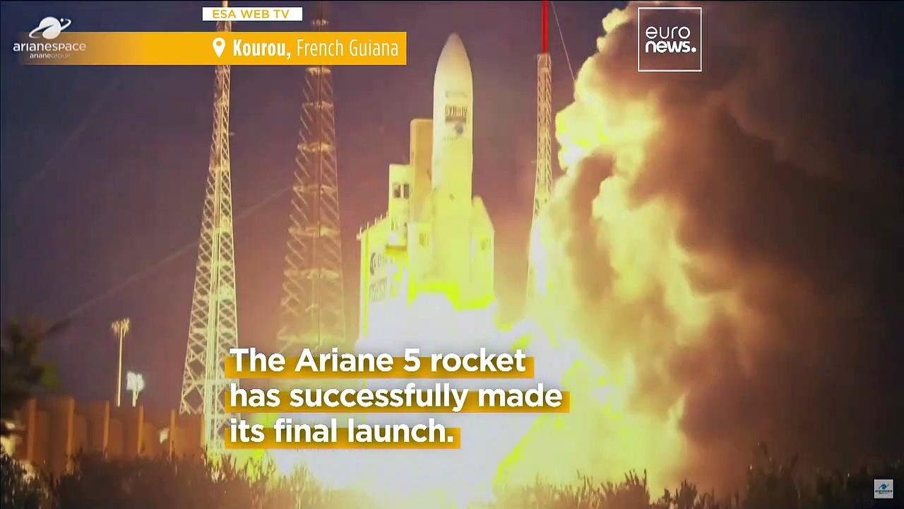 Ariane 5: Europe's workhorse rocket successfully launches on final mission after 27 years in service