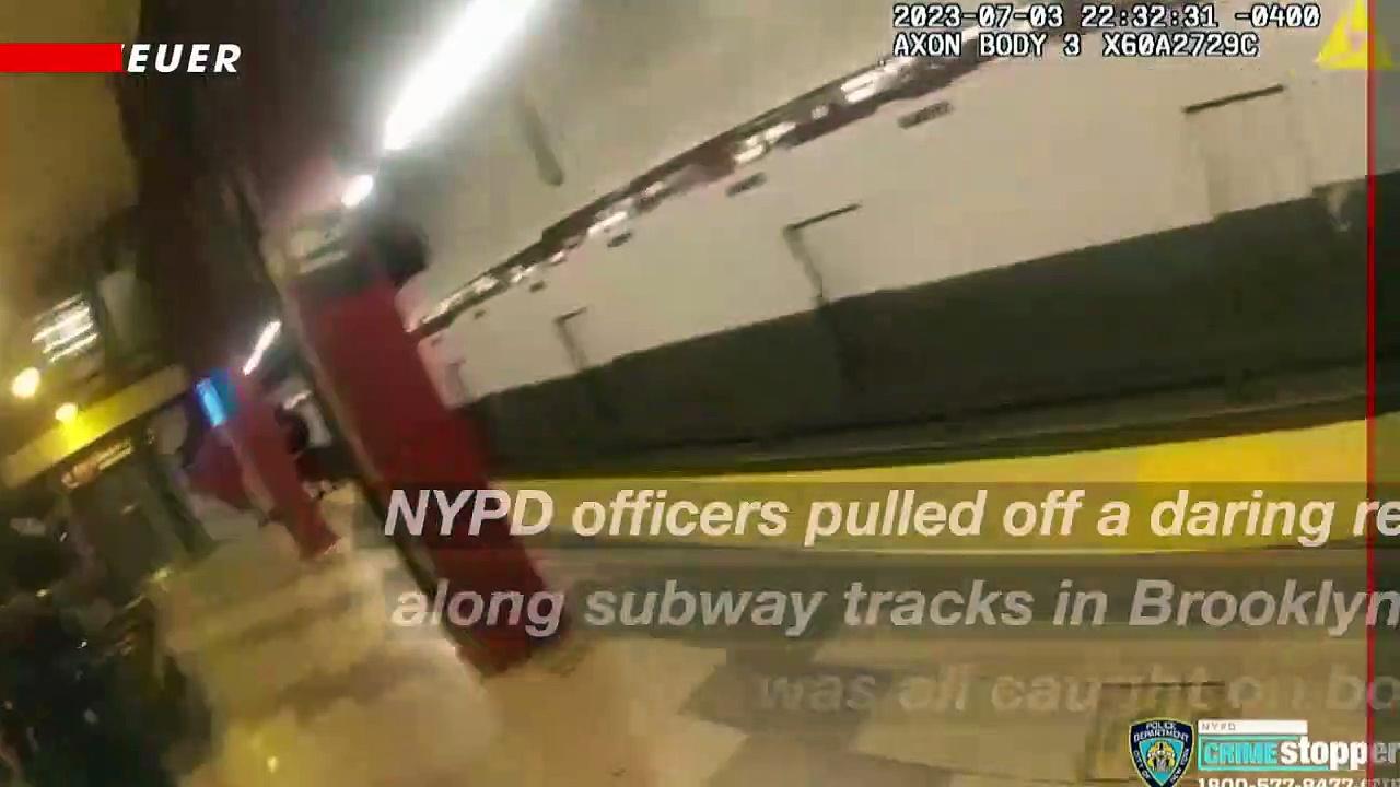 NYPD Officers Save Man Who Fell On Subway Tracks