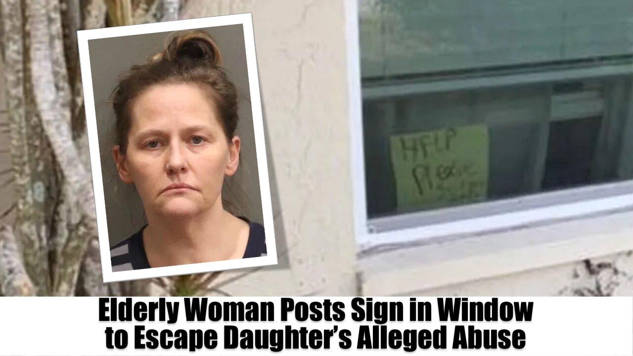Elderly Woman Posts Sign in Window to Escape Daughter’s Alleged Abuse