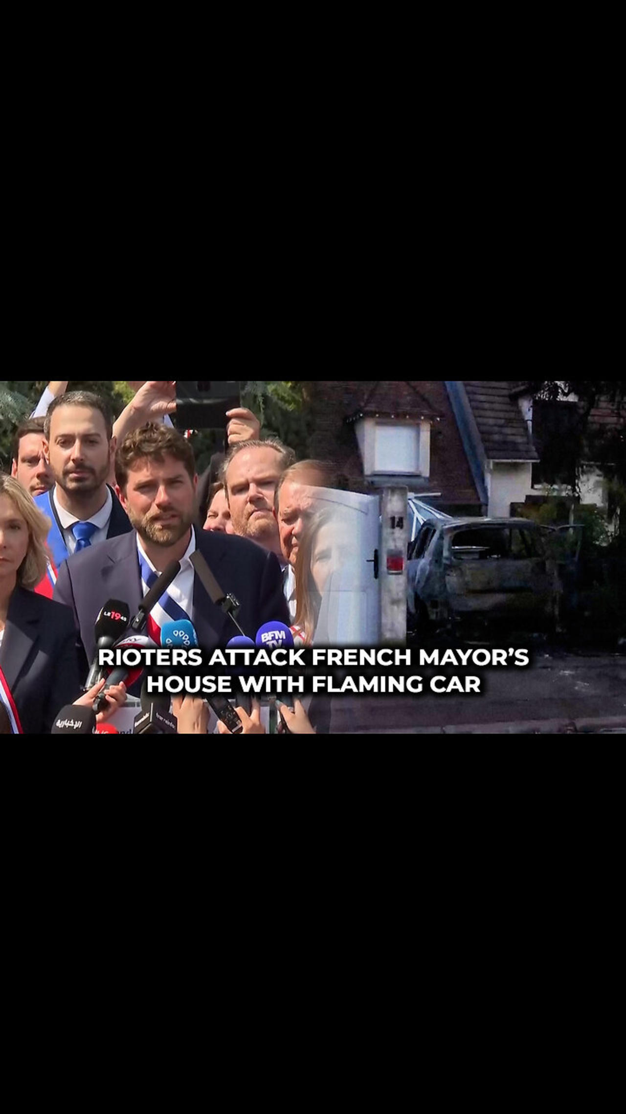 Rioters Attack French Mayor's House With - One News Page VIDEO