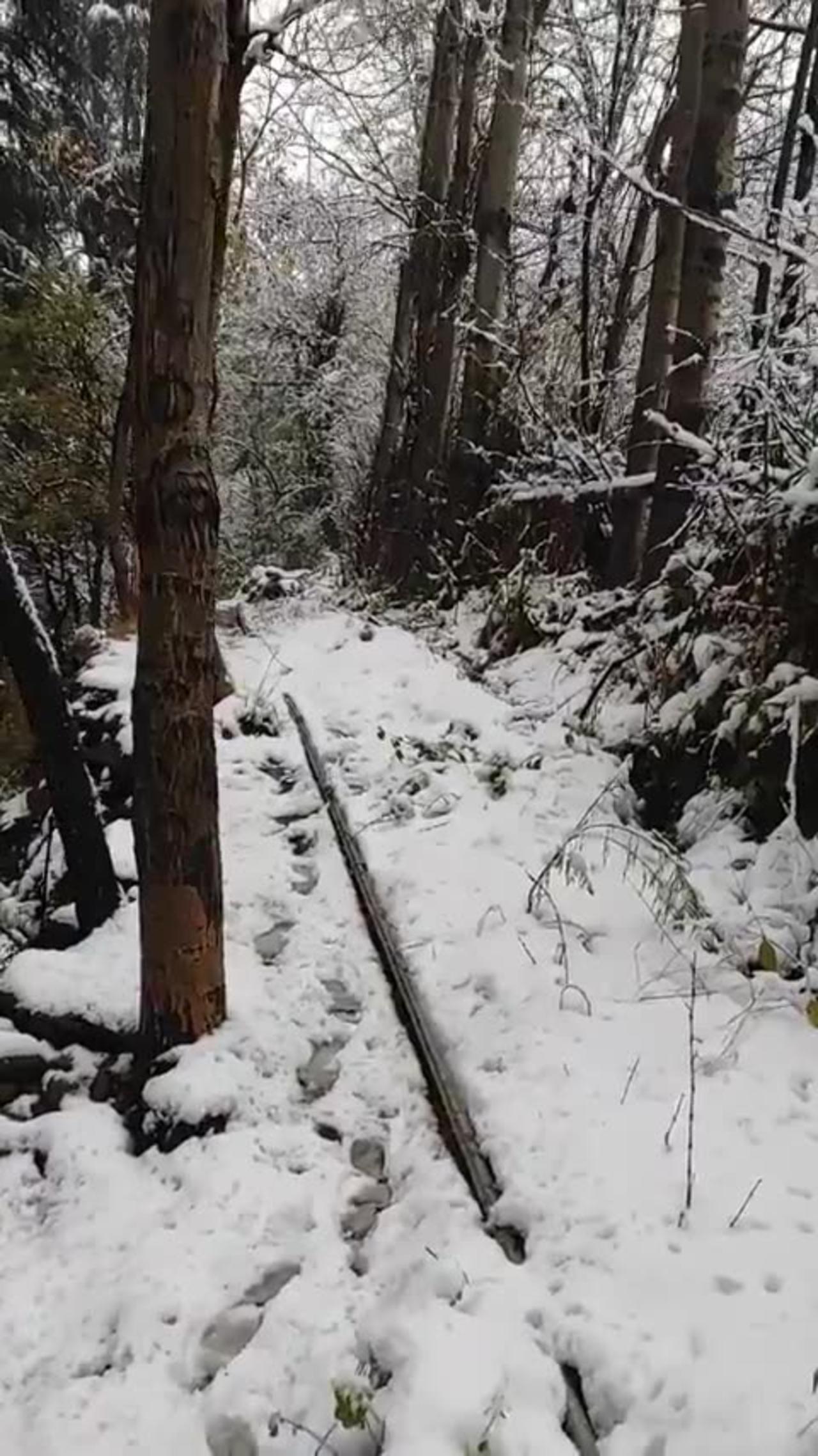 Snow in Baramulla in winter