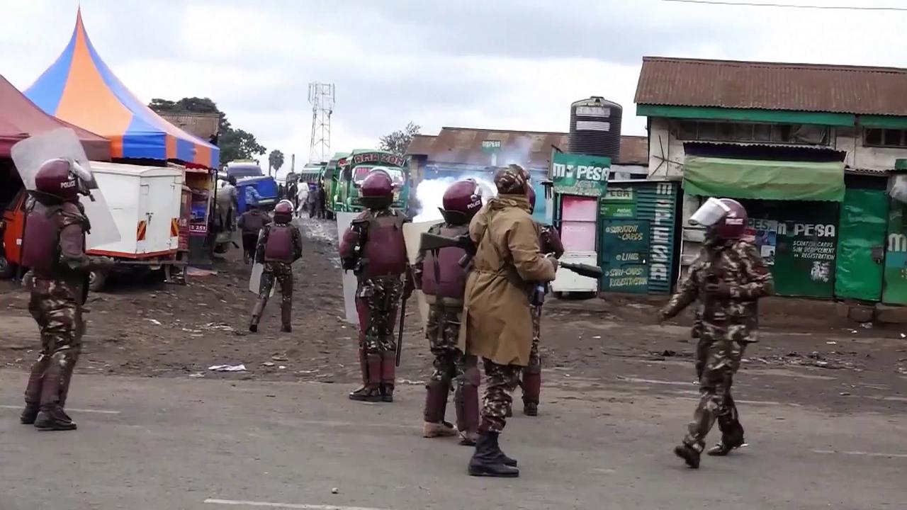 WATCH: Police in Kenya fire teargas at anti-tax protesters