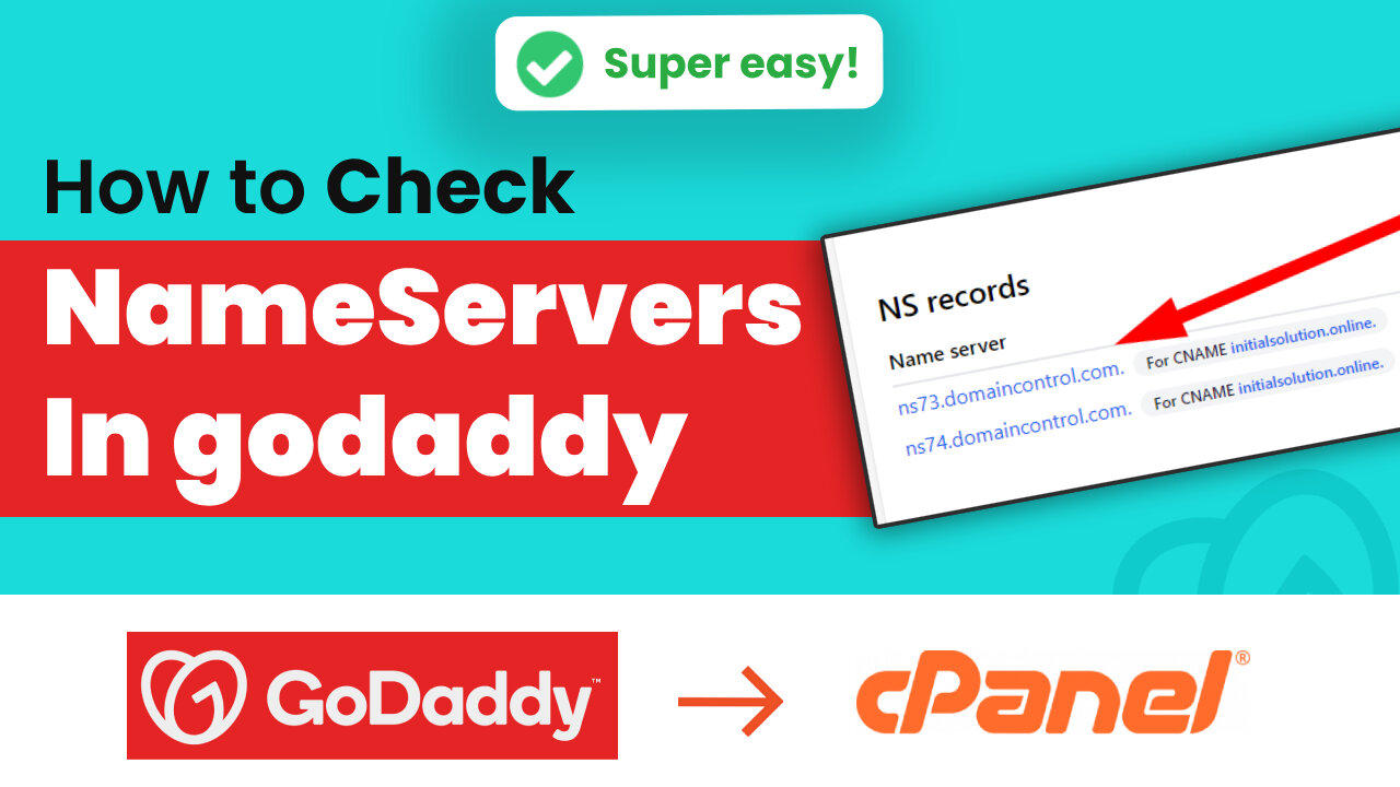 How to check nameservers in cPanel GoDaddy