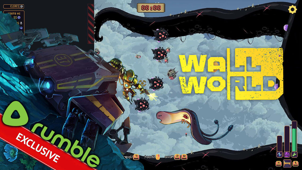 Wall World - The Giant Squid Must Fall! (Pixelart Rogue-Lite Tower Defense On An Alien Planet)