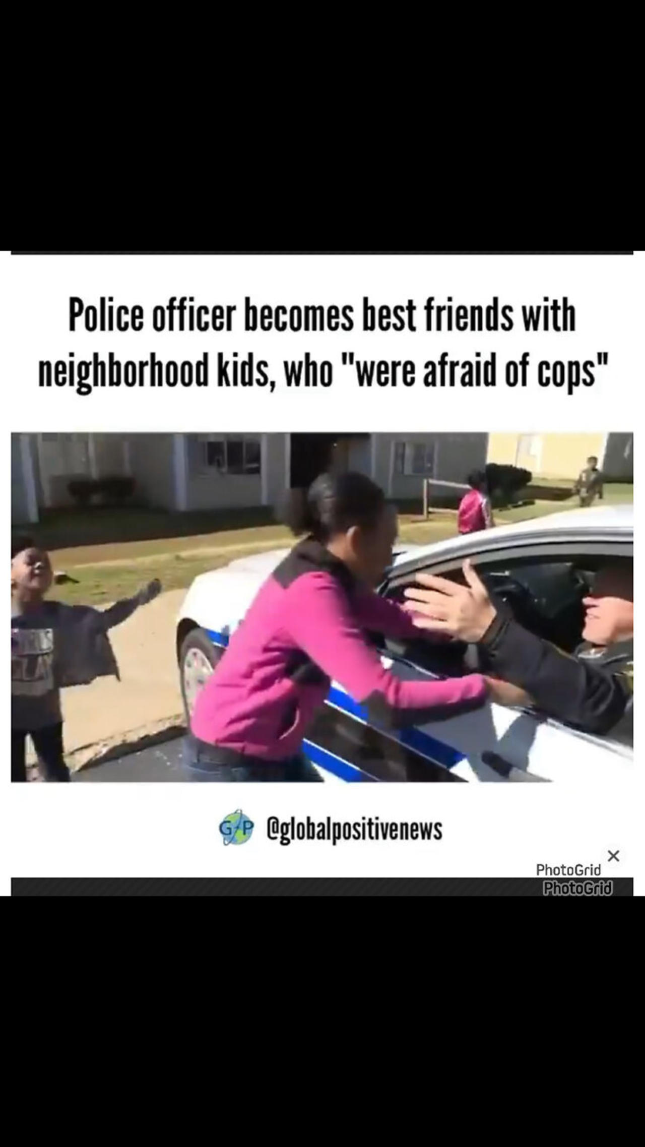 Police officers becomes best friends with neighborhood kids