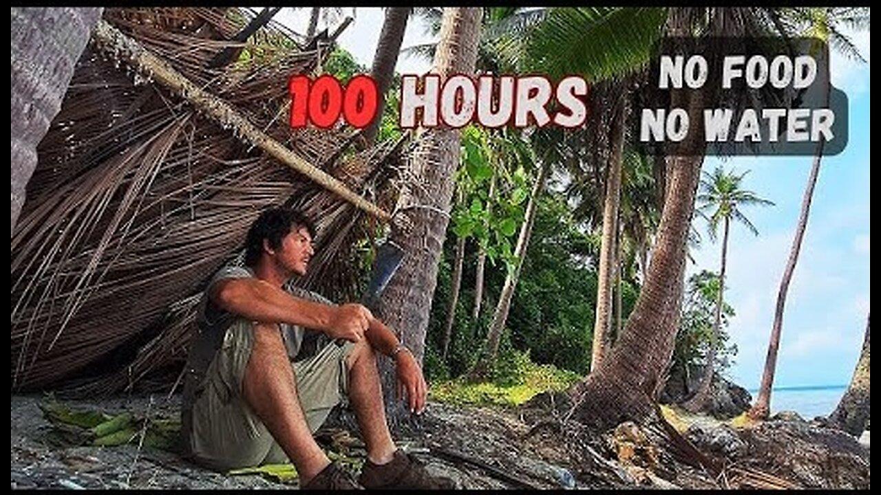 I SURVIVED 100 Hours on a DESERTED ISLAND | NO FOOD NO WATER