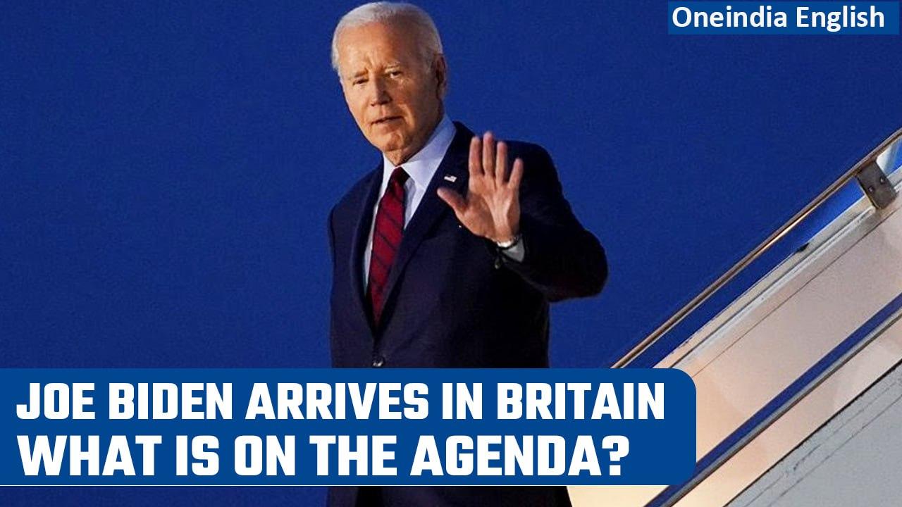 Joe Biden arrives in UK to meet King Charles, PM Sunak; will attend NATO summit later |Oneindia News