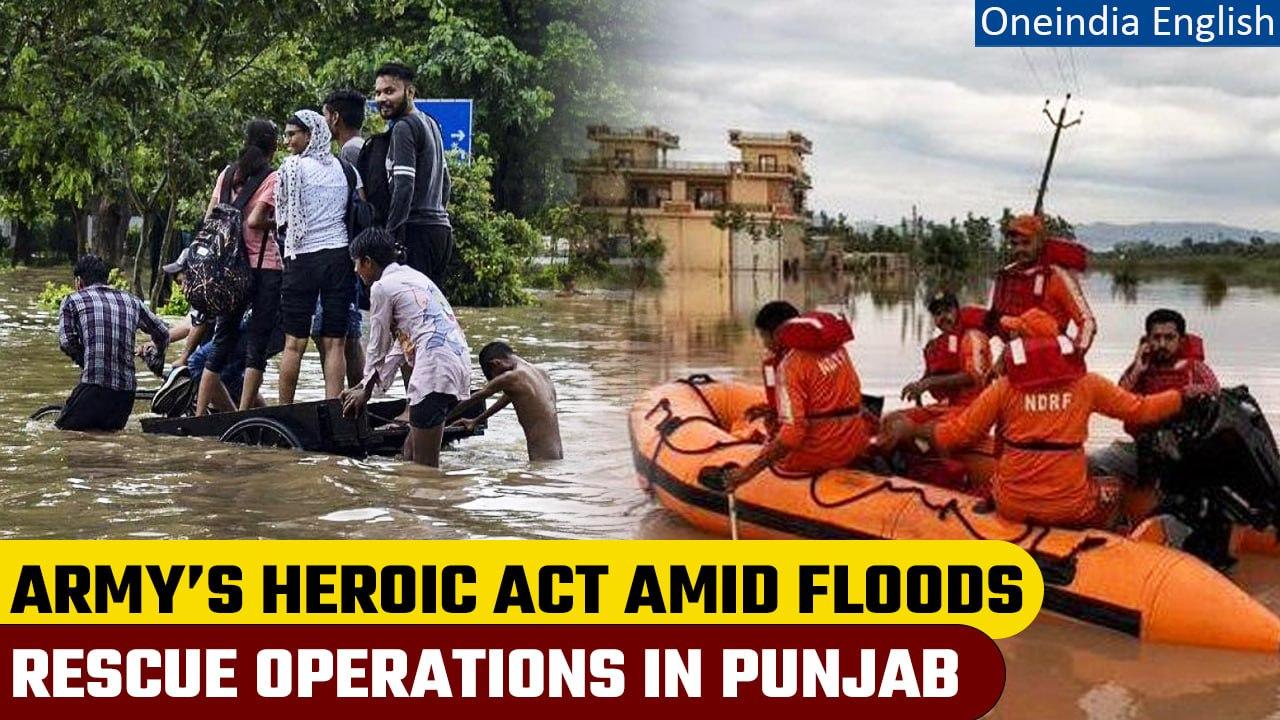 Punjab Floods: Army rescues over 900 in a rescue operations amid heavy rains | Oneindia News