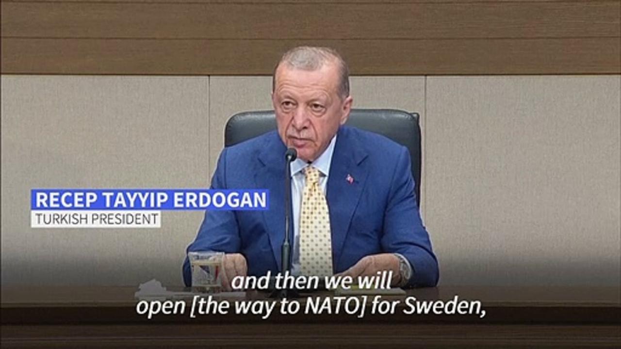 Turkey will back Sweden's NATO bid in return for EU membership, says Erdogan