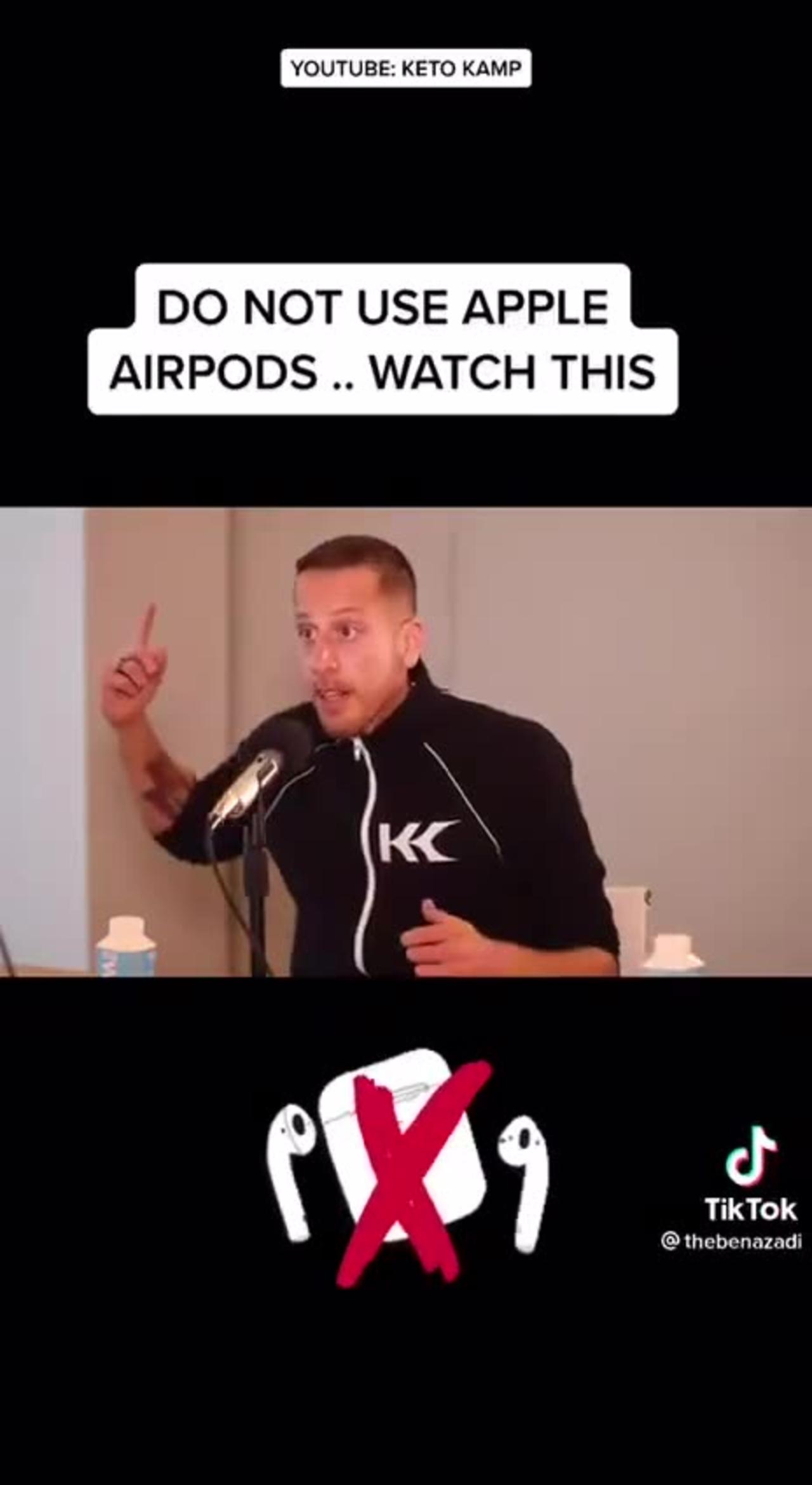 Stop using Apple AirPods, AirPods emit a One News Page VIDEO