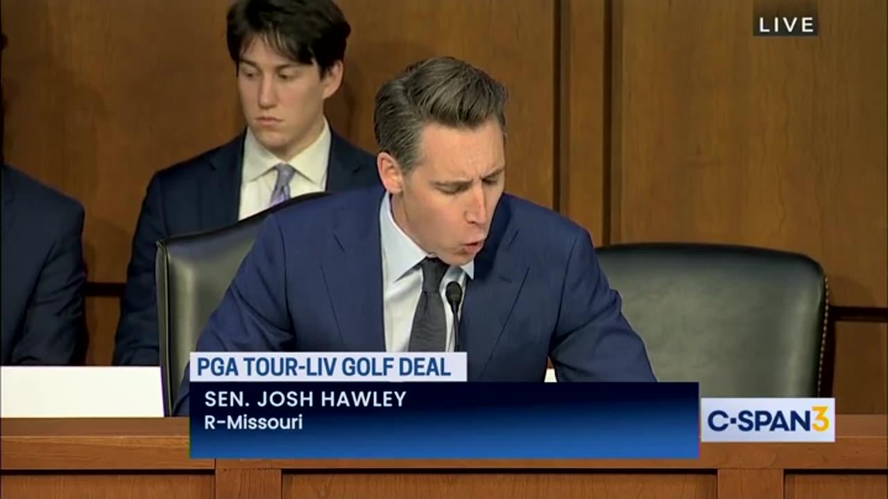 Sen. Josh Hawley Hammers Golf Executive For Alleged Ties To China