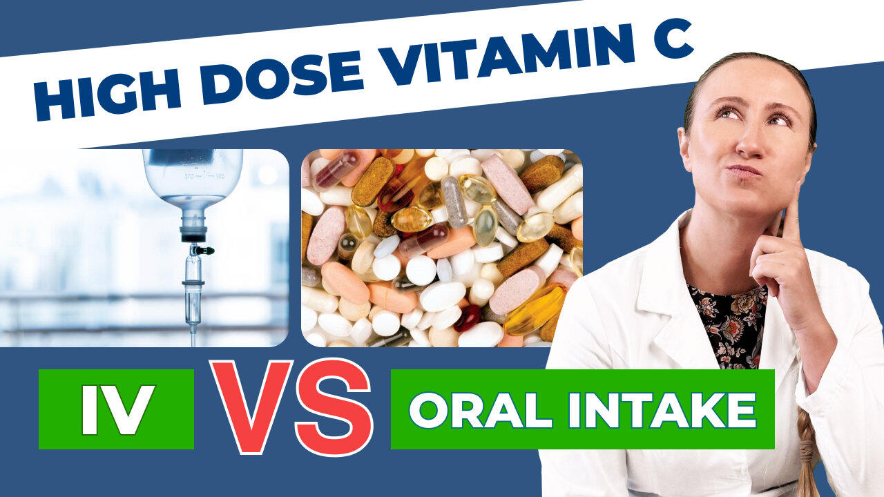 Vitamin C intravenous (IV) VS oral intake. What One News Page VIDEO