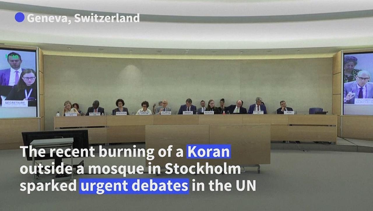 UN rights council split after debate called over Sweden Koran burnings